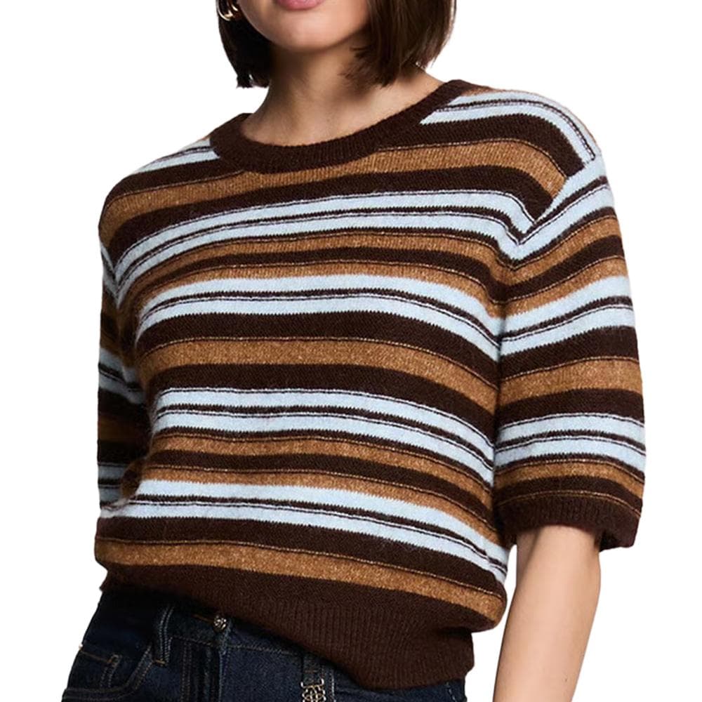 Pull Rayé Marron Femme Morgan MFIFI 1