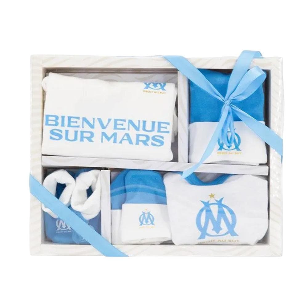 Coffret Naissance Turquoise/Blanc Bébé Olympique De Marseille 1