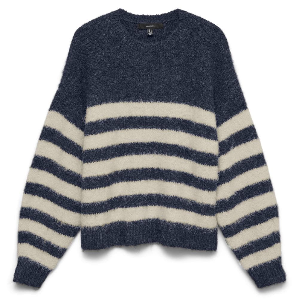 Pull rayé Marine Femme Vero Moda Fotove Stripe 1