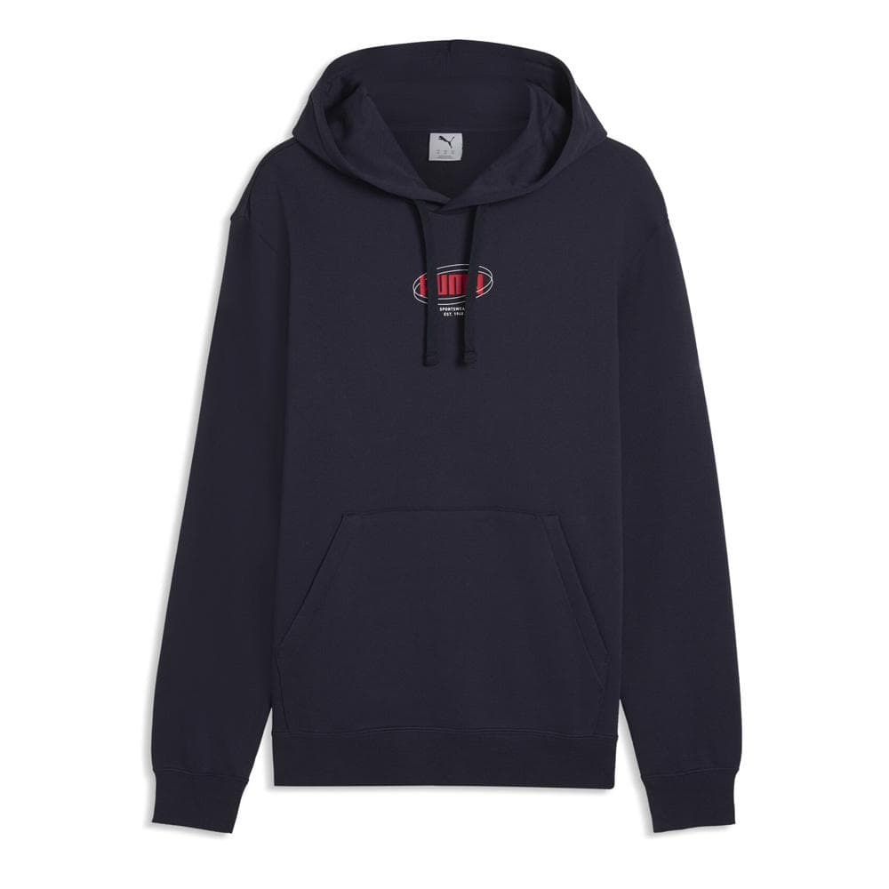 Sweat Marine/Rouge Homme Puma Ess Logo 1