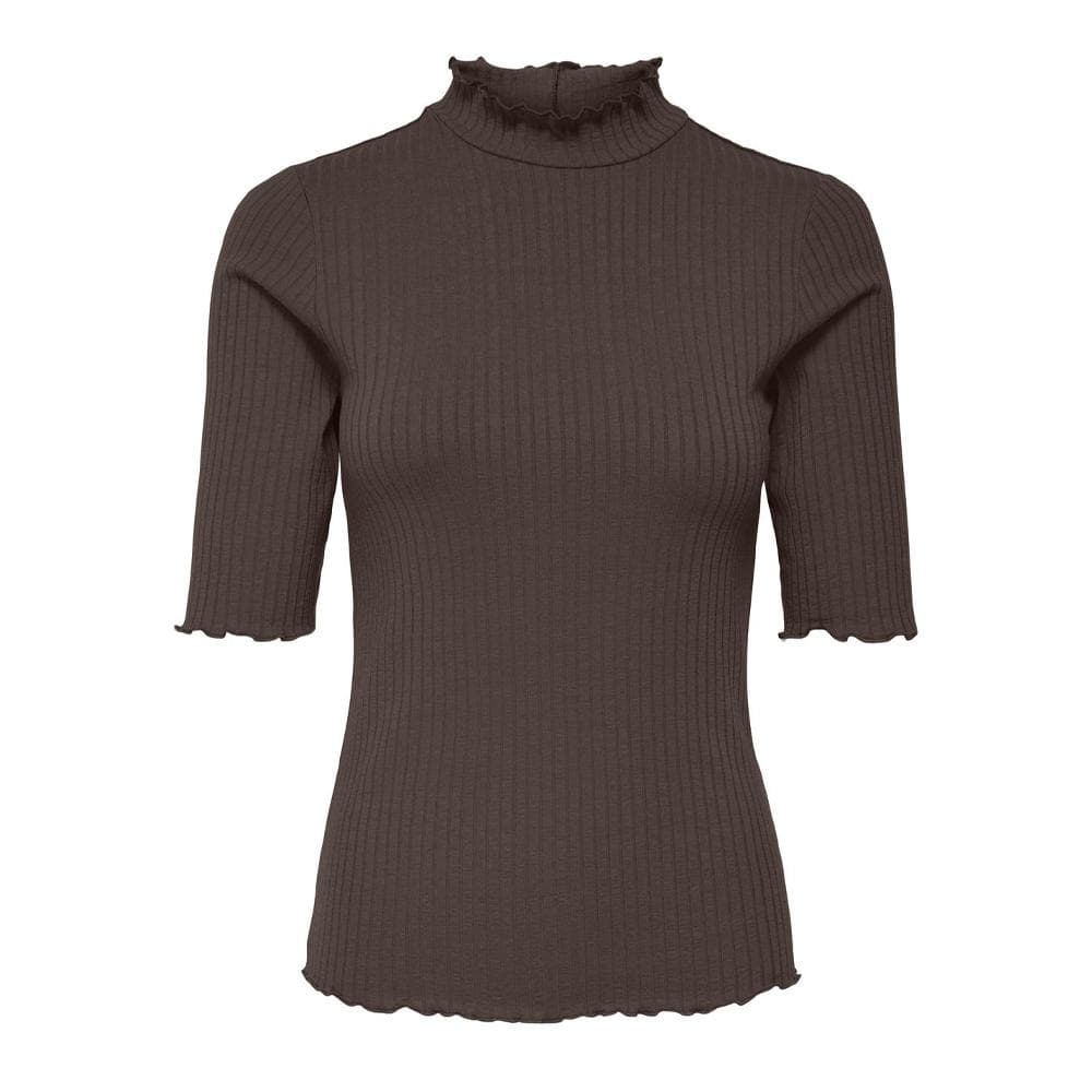 T-Shirt Marron Foncé Femme JDY Fransiska 1