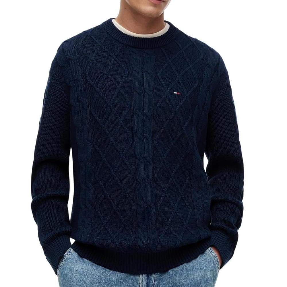 Pull Marine Homme Tommy Hilfiger Cable Knit 1