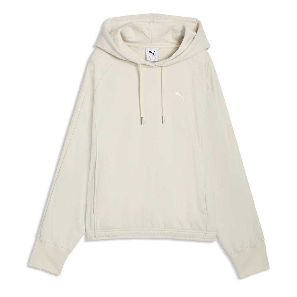 Sweat À Capuche Écru Femme Puma Oversized 1
