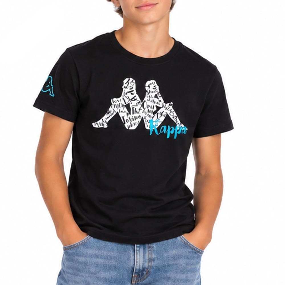 T-shirt Noir Garçon Kappa Mc 1