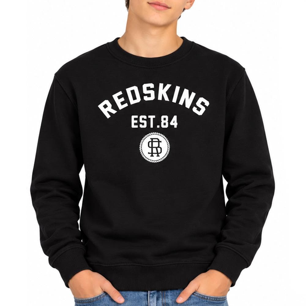 Sweat Noir Garçon Redskins SCR 1