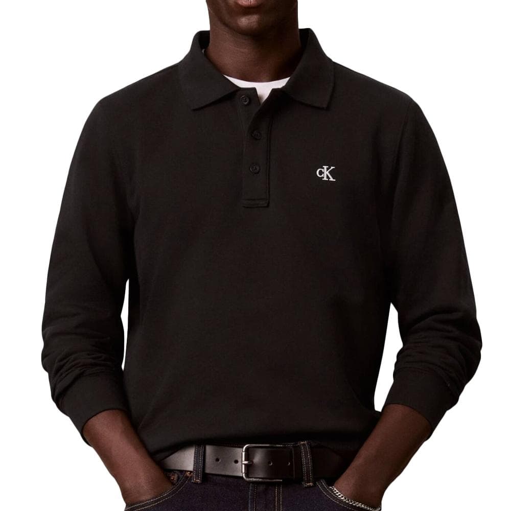 Polo Noir Homme Calvin Klein Jeans Monog 1