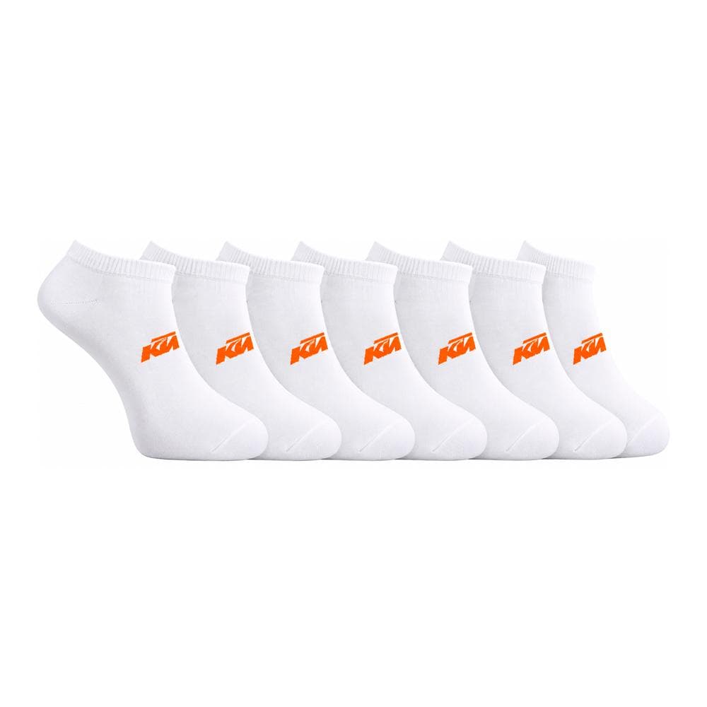 X3 Paires de Chaussettes Blanches/Oranges Homme KTM 1CHLCX3NR 1