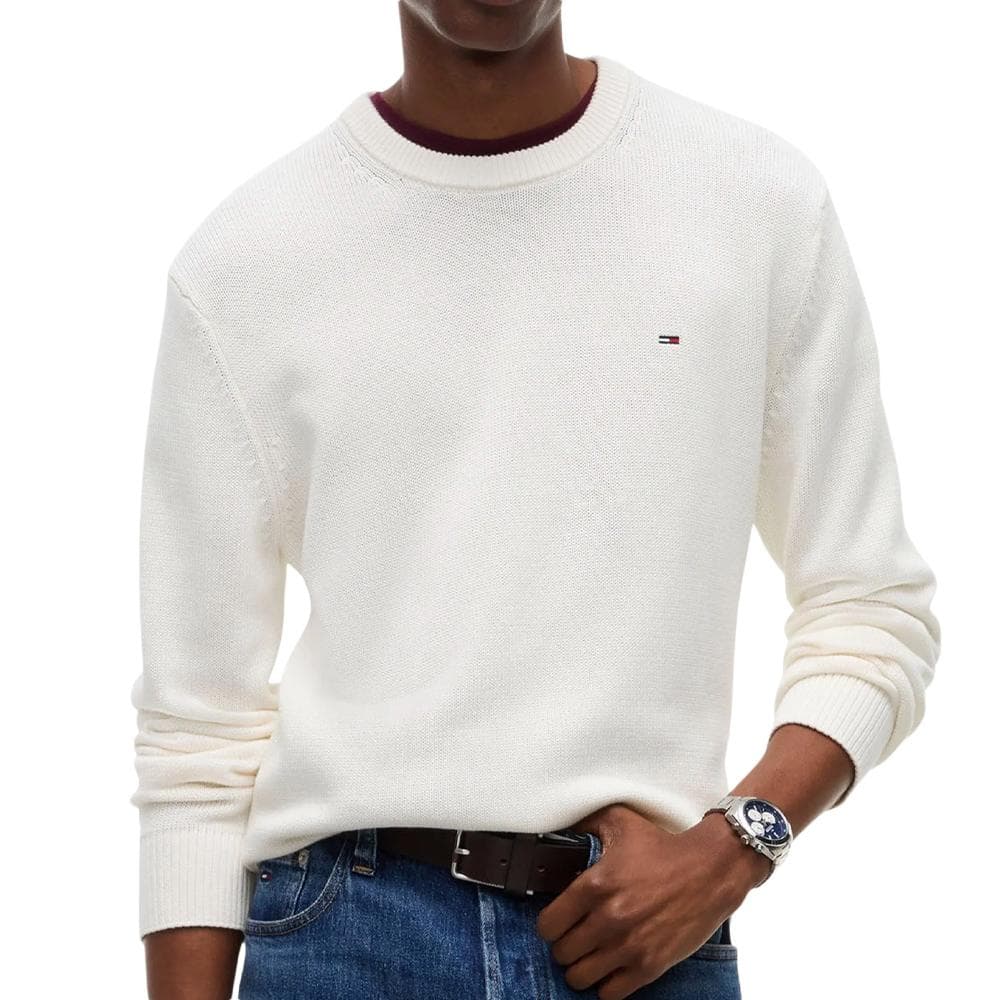 Pull Blanc Homme Tommy Hilfiger Slims 1
