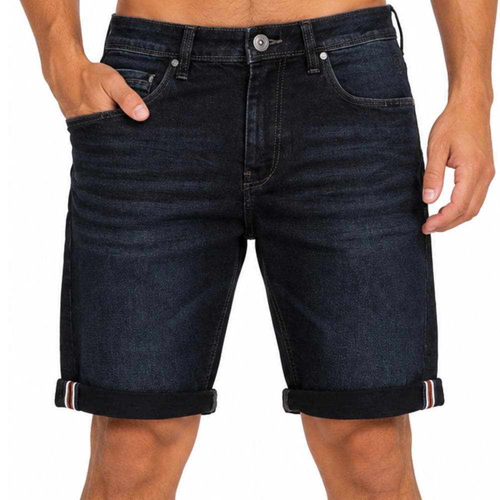 Short en Jean Bleu Foncé Homme RMS26 OVE 1