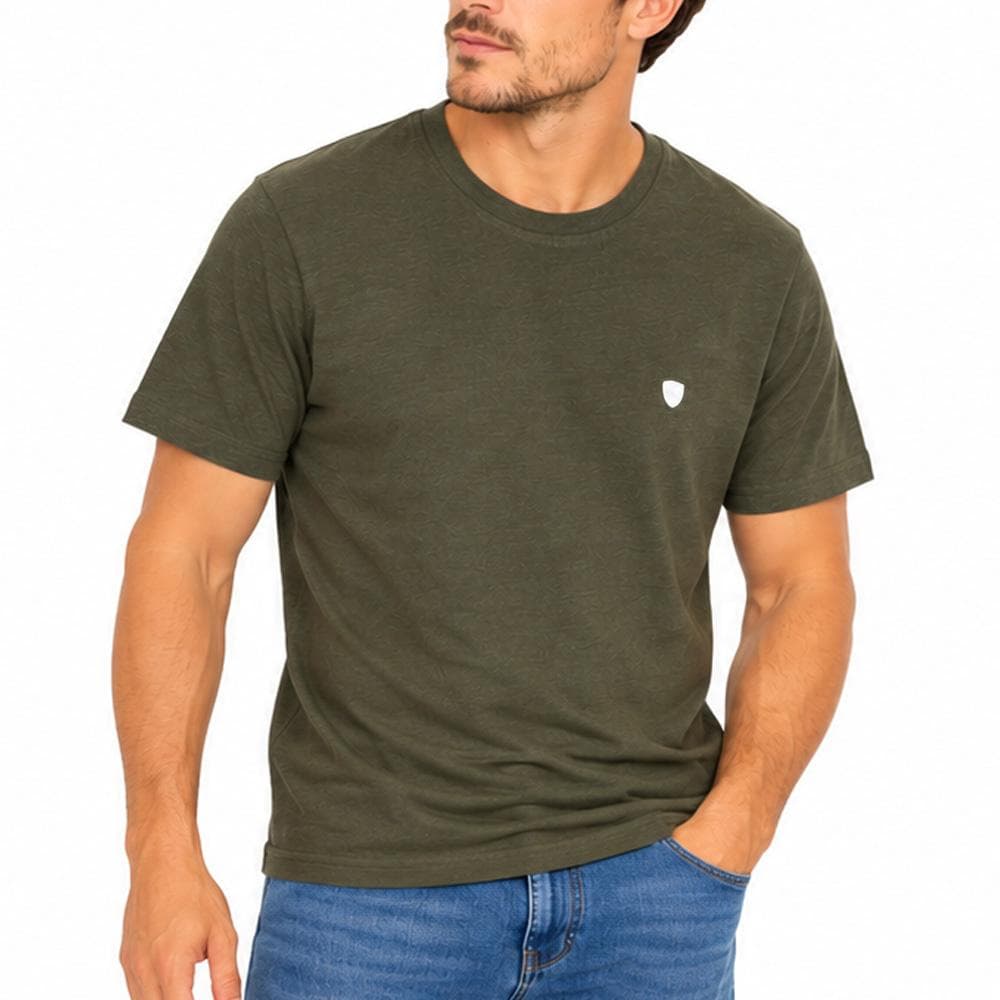 T-Shirt Kaki Homme Redskins Sleeves 1