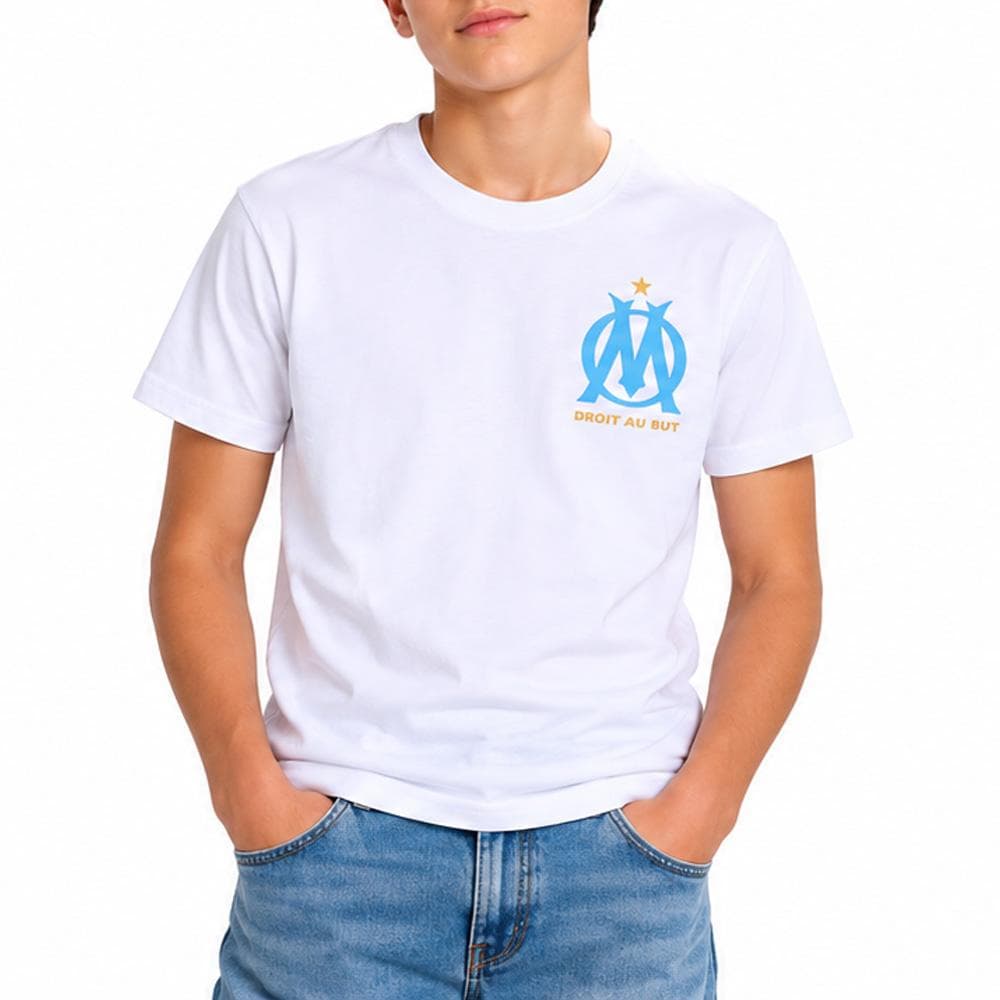 T-shirt Blanc Garçon Olympique de Marseille 1