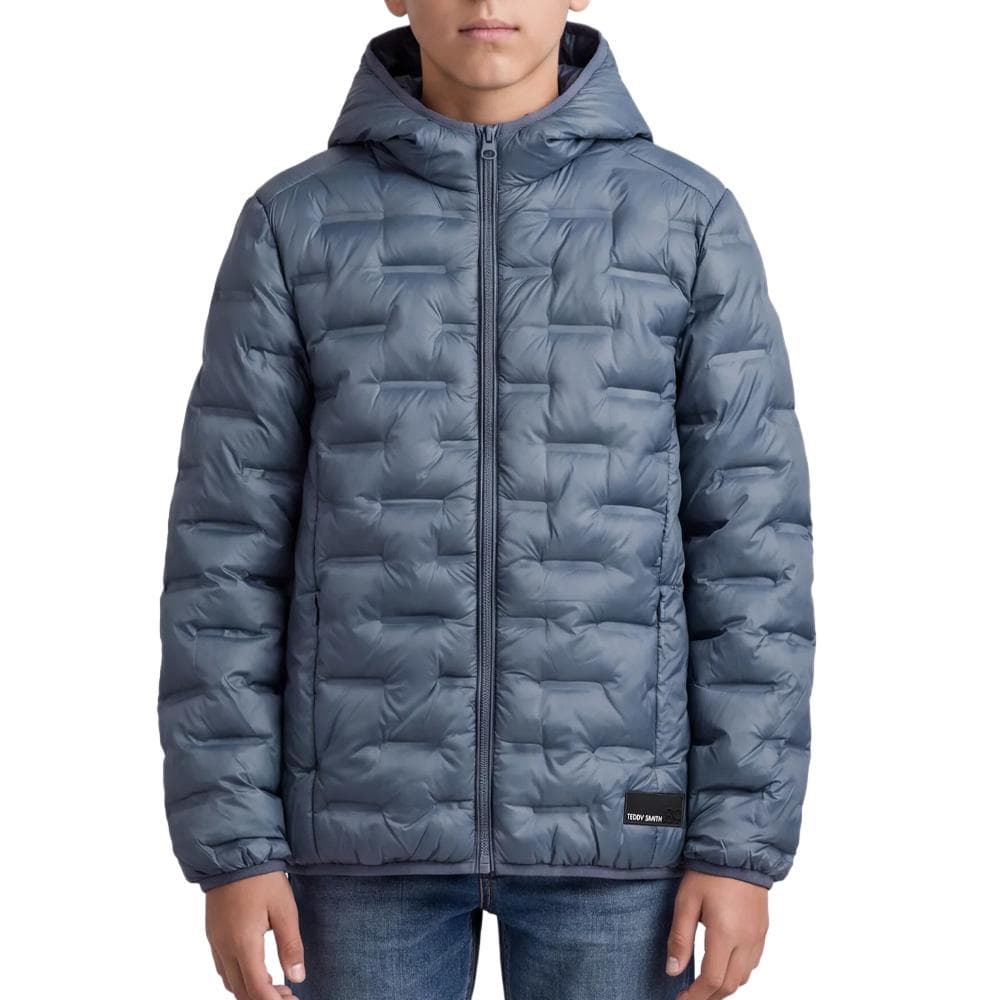 Doudoune Grise Clair Garçon Teddy Smith Blighter 1