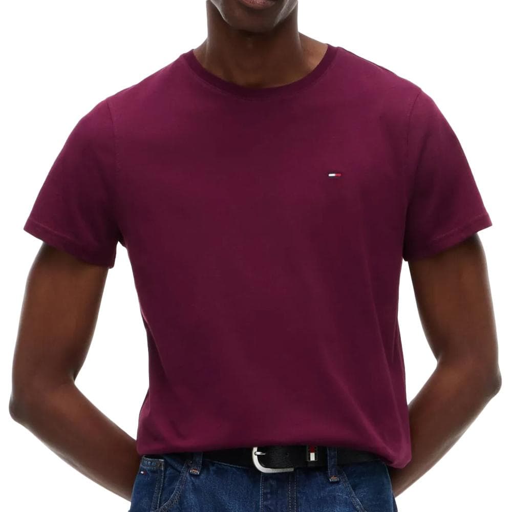 T-shirt Bordeaux Homme Tommy Hilfiger Tjm Xslim Jersey 1