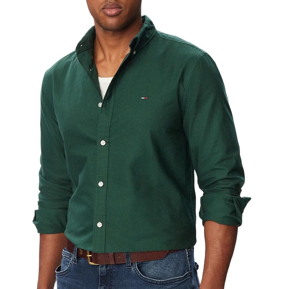 Chemise Verte Homme Tommy Hilfiger Oxford 1