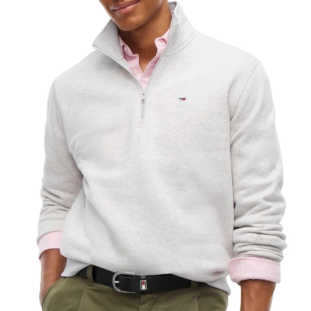 Sweat Gris Chiné Homme Tommy Hilfiger Fleece 1