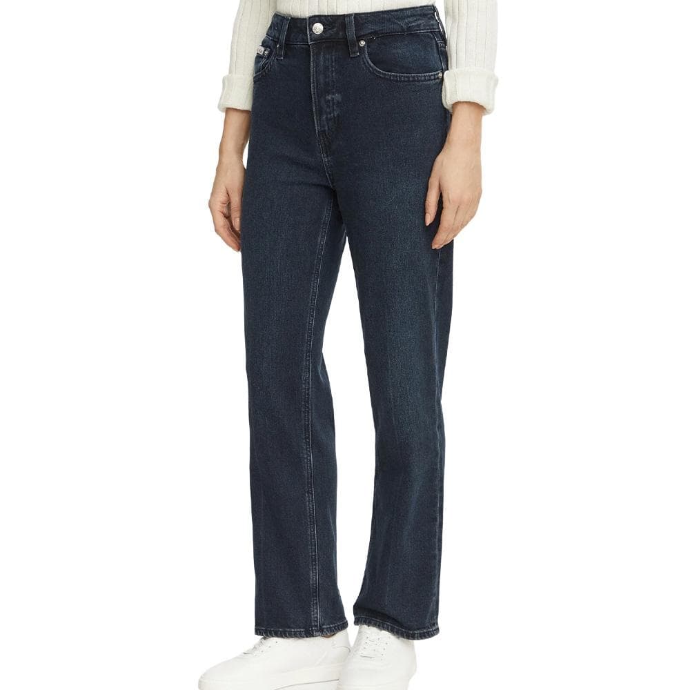 Jean Straight Bleu Femme Calvin Klein Jeans High Rise 1