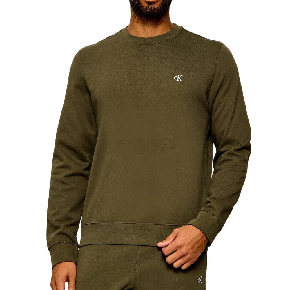 Sweat Kaki Homme Calvin Klein Jeans Terry 1