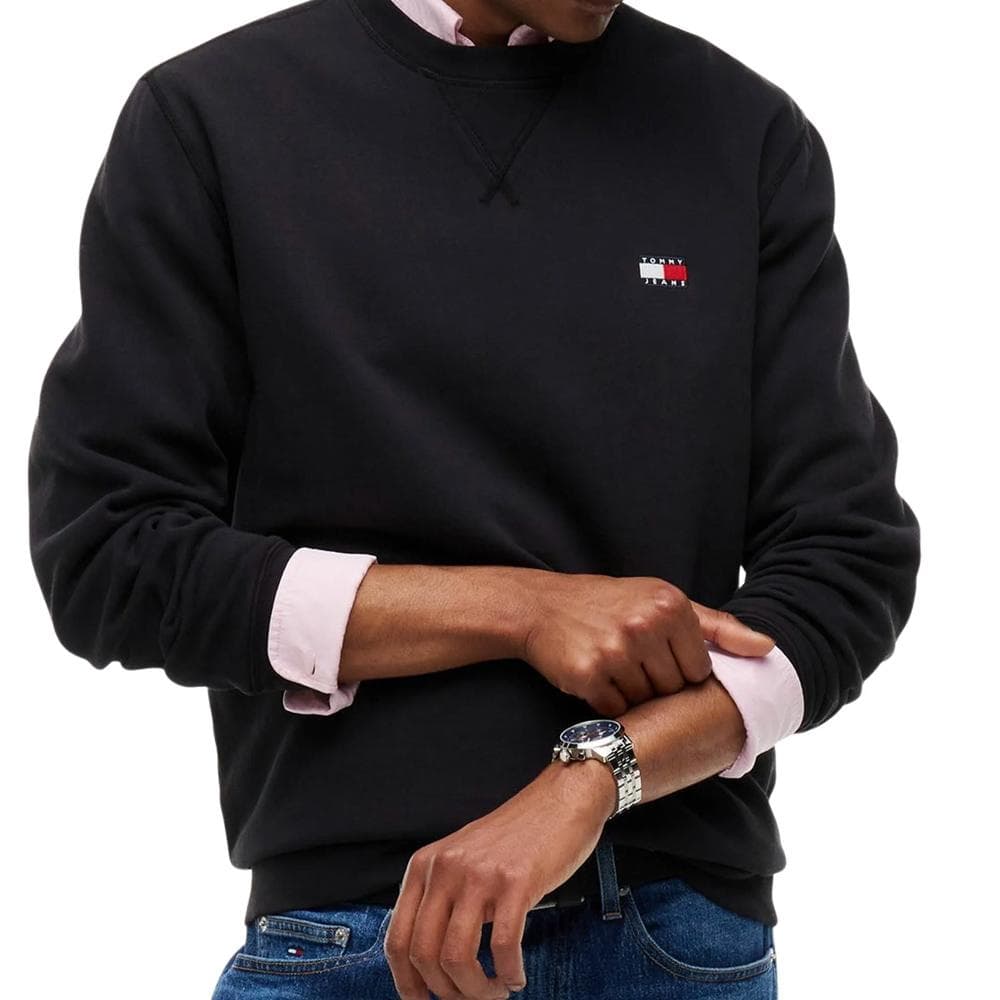 Sweat Marine Homme Tommy Hilfiger Badge Crew 1