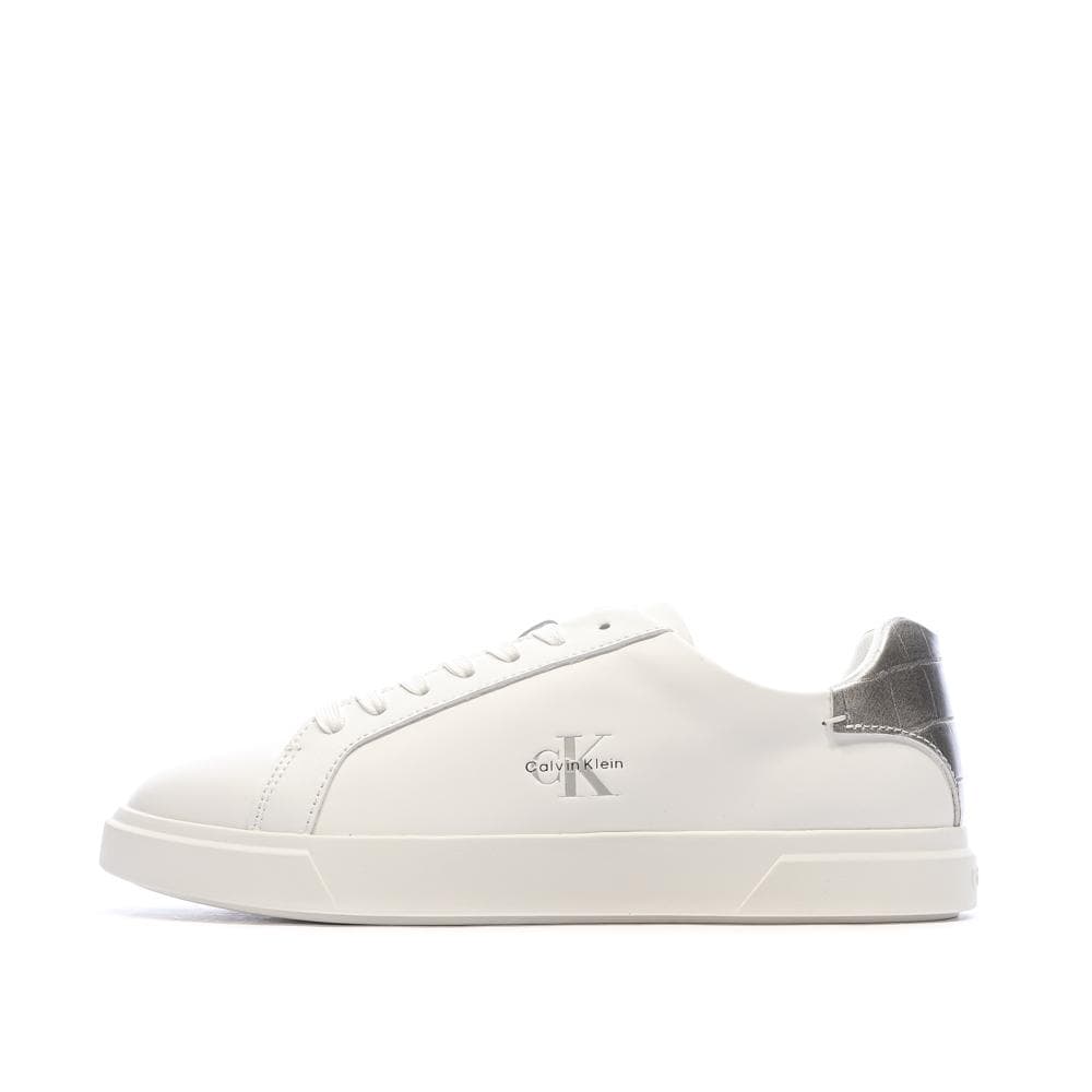 Baskets Blanches/Silver Femme Calvin Klein Jeans Laceup 1