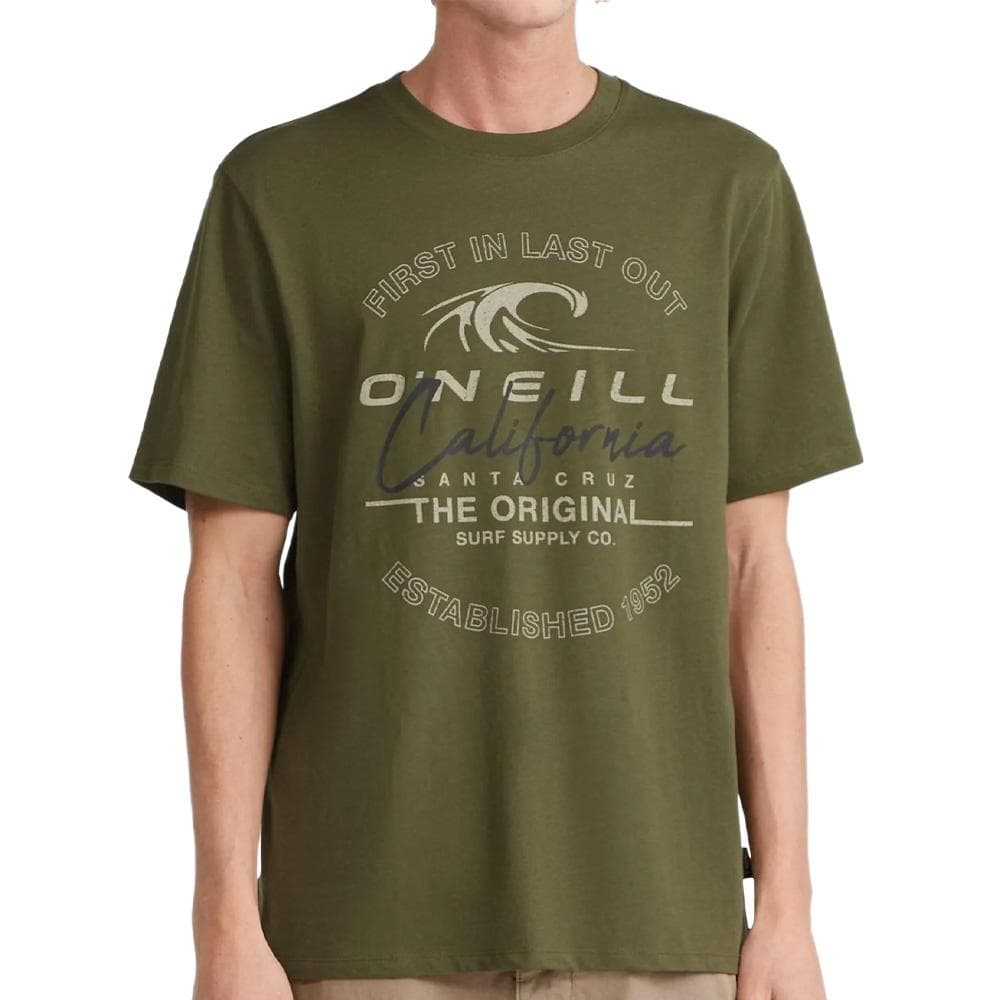 T-Shirt Kaki Homme O'Neill Cali Wave 1