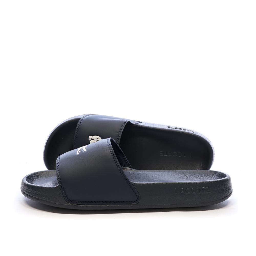 Claquettes Marines/Blanches Homme Lacoste Serve 1