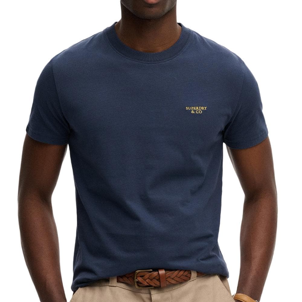 T-Shirt Marine Homme Superdry Essential Serif 1
