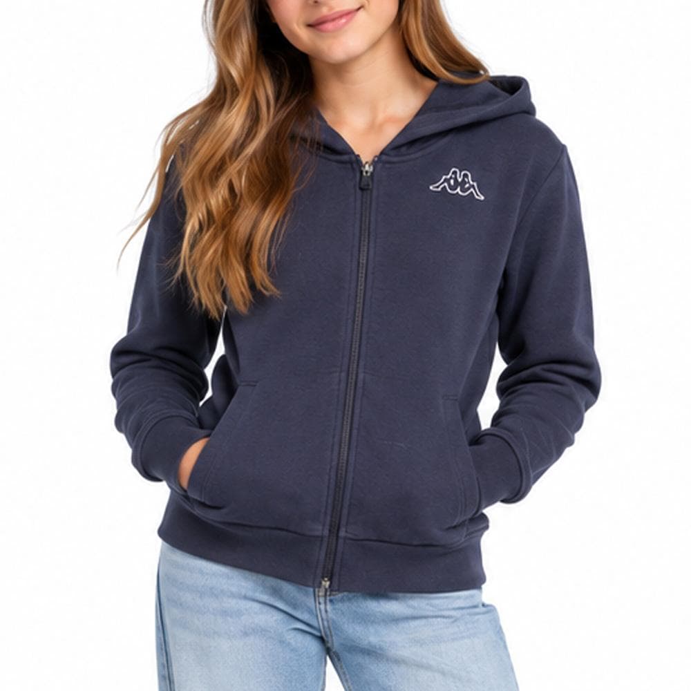 Sweat zippé à capuche Marine Fille Kappa Gilfa 1