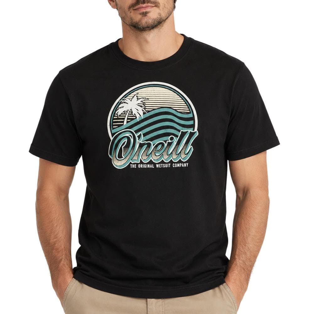T-Shirt Noir Homme O'Neill Wave 1
