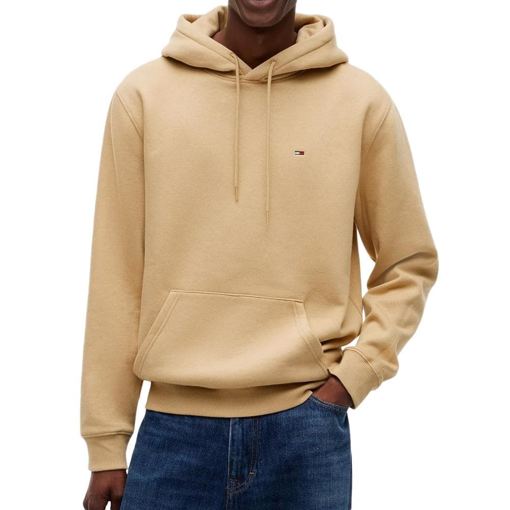 Sweat Beige Sable Homme Tommy Hilfiger Tjm Reg S Flag 1