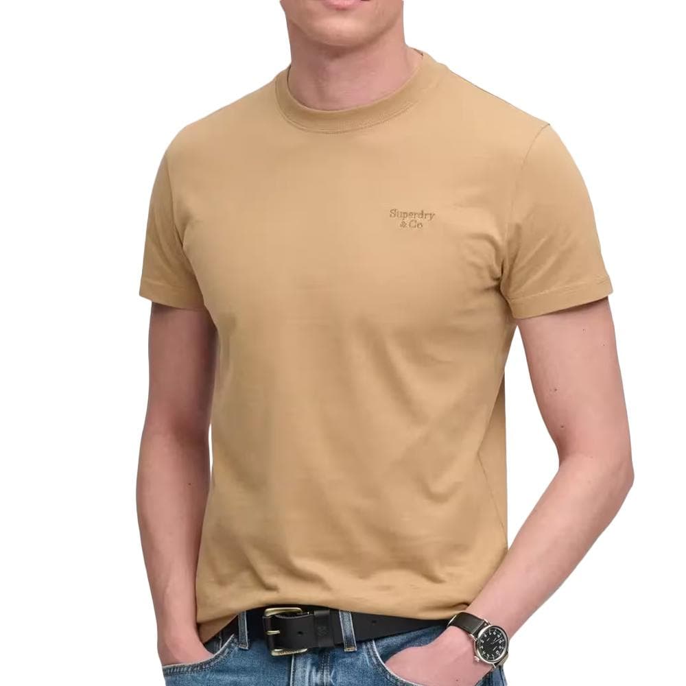 T-Shirt Camel Homme Superdry Essential Serif 1