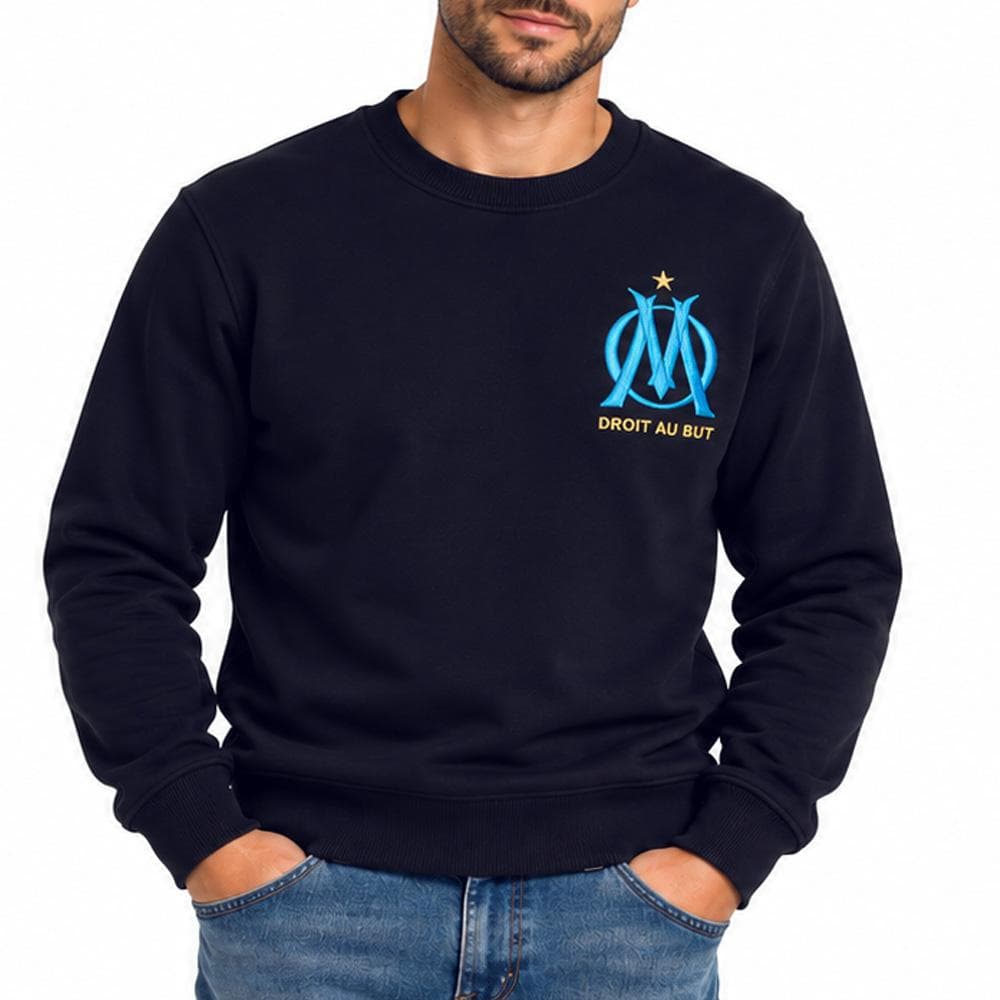 Sweat Marine/Bleu Homme Olympique de Marseille 1