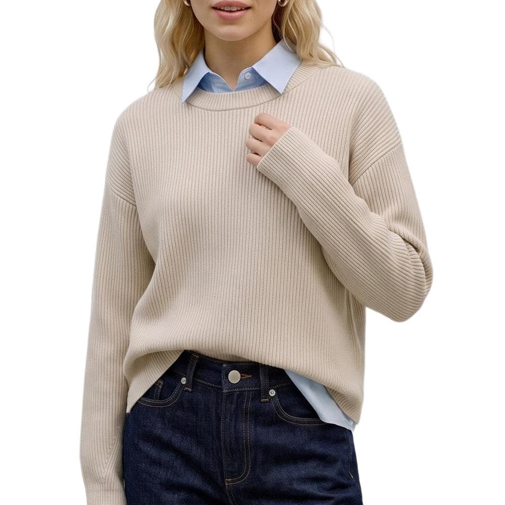 Pull Beige Femme Vero Moda Gold Lux 1