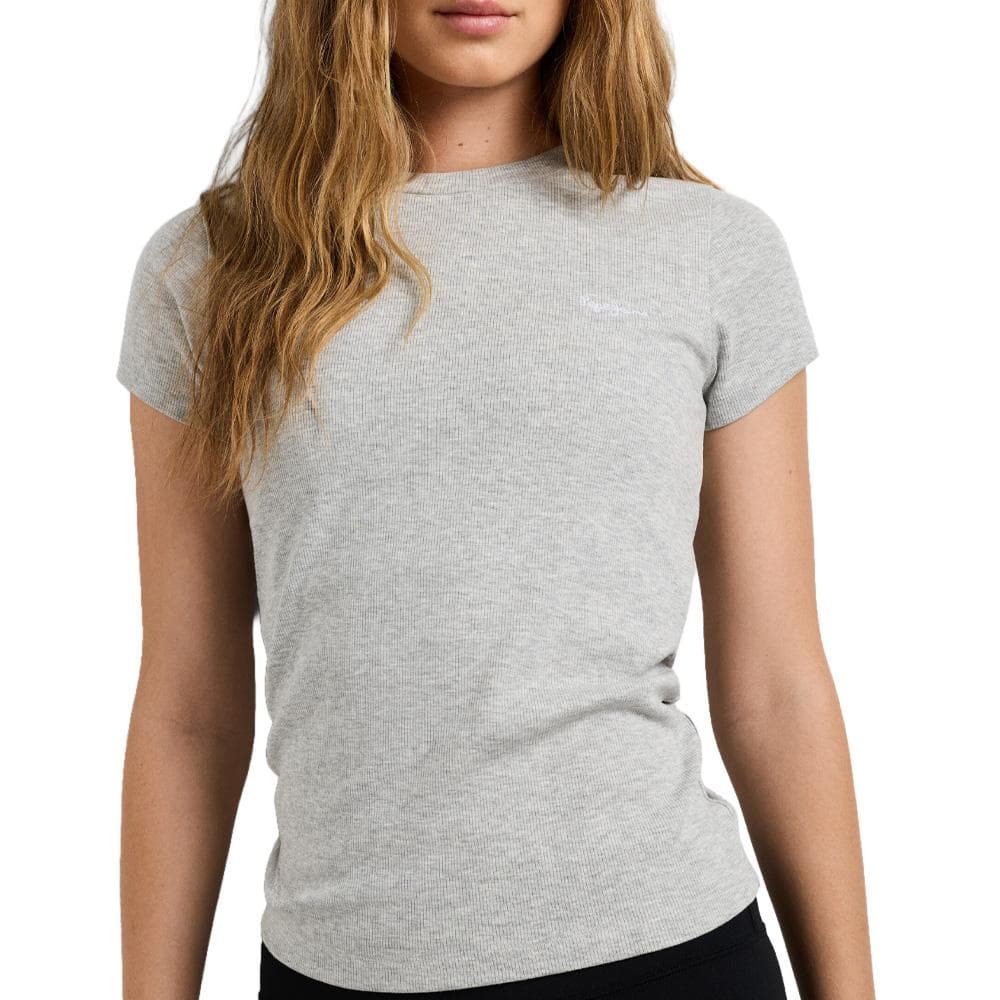 T-Shirt Gris Femme Pepe jeans PL506037 1