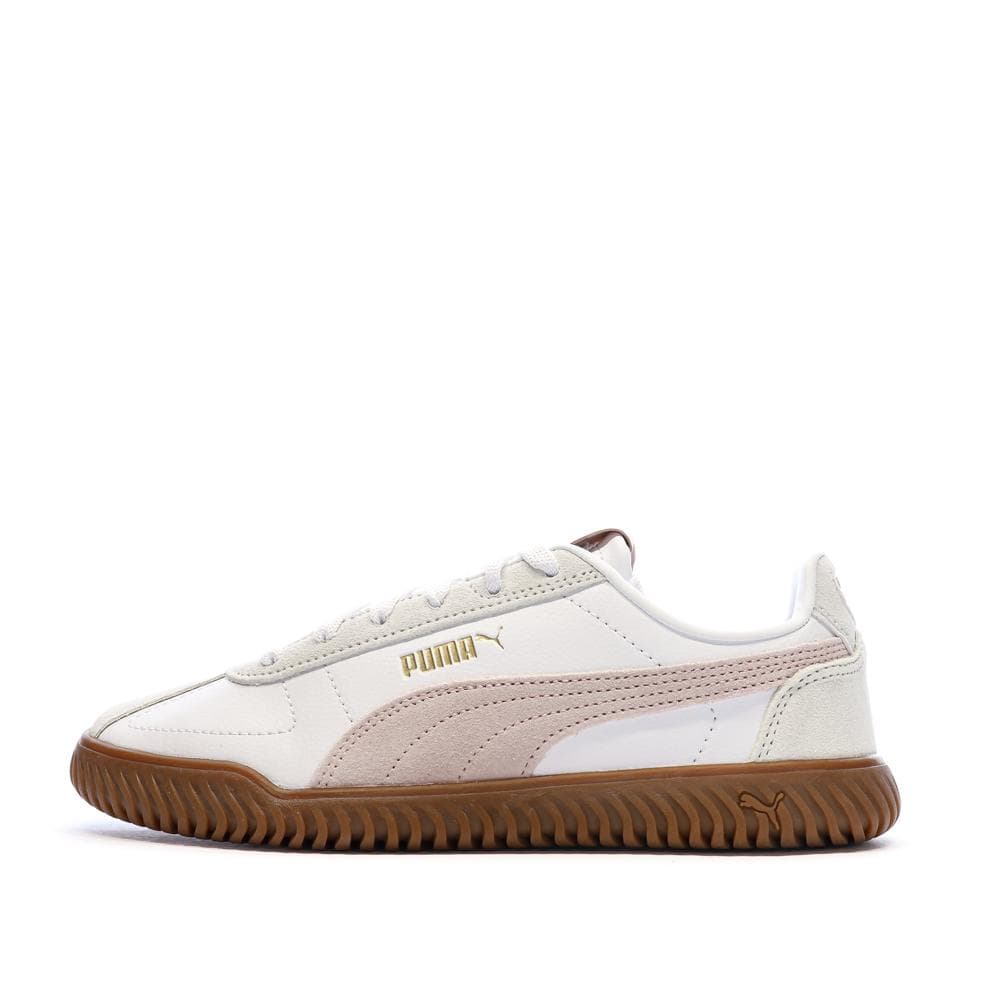 Baskets Blanches/Roses Femme Puma Club Kayzer 1