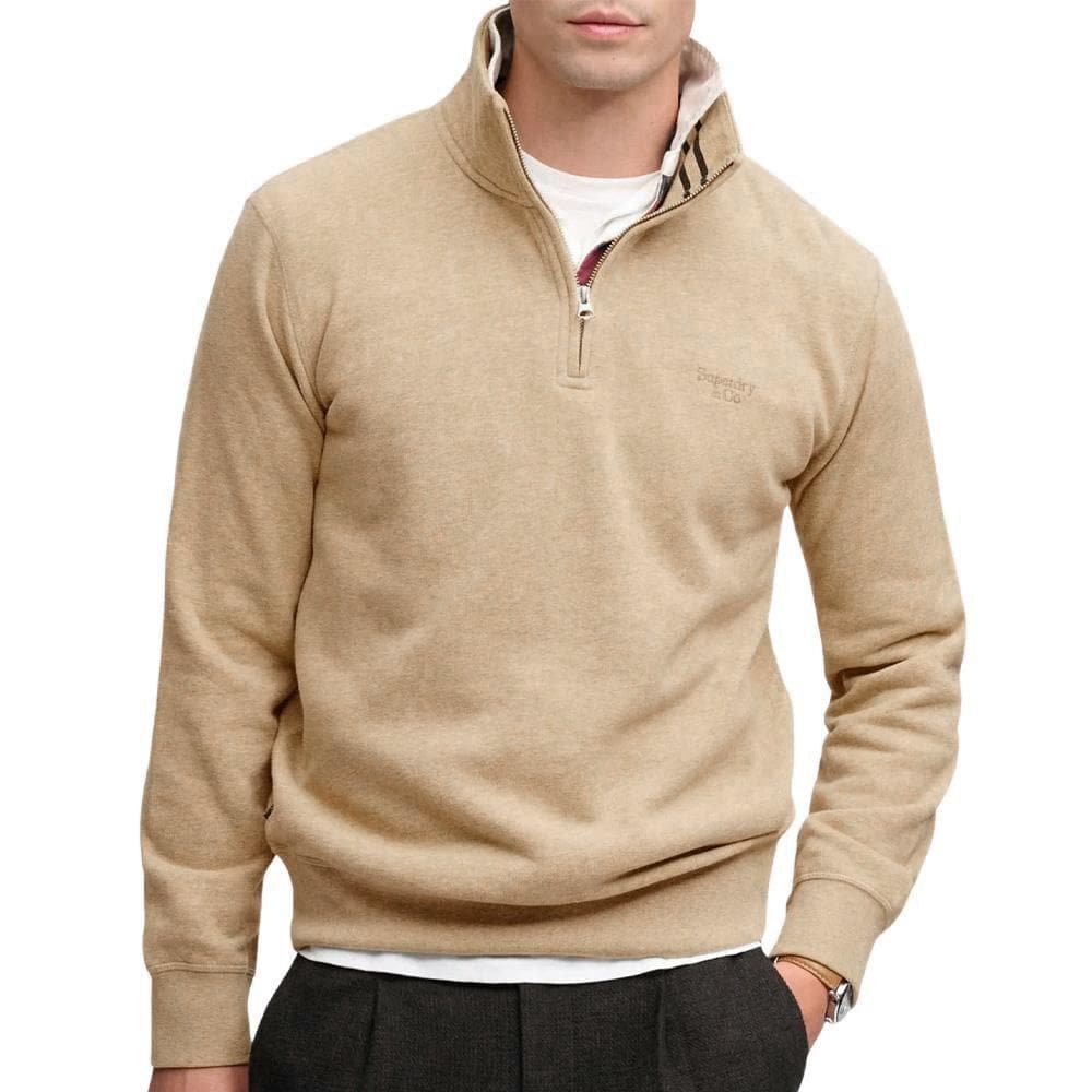 Sweat Beige chiné Homme Superdry Essential 1