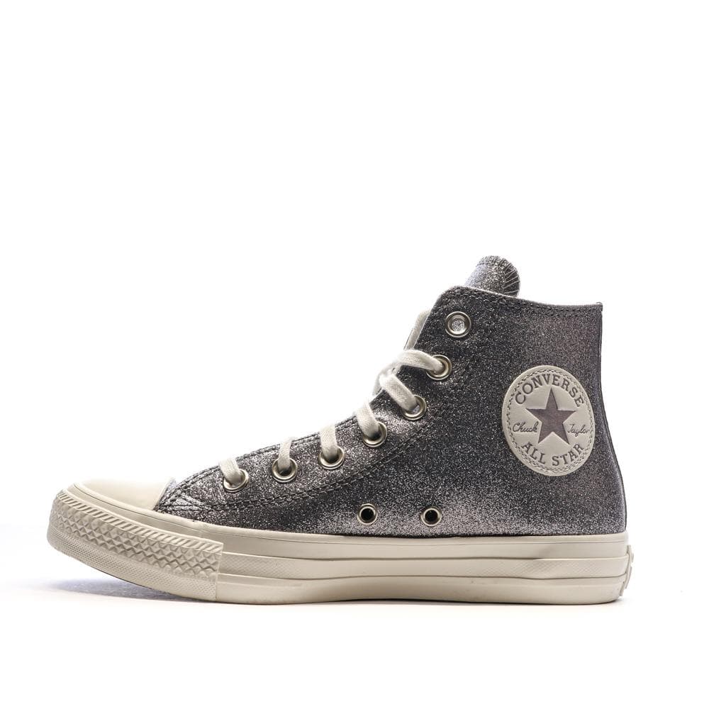 Baskets Grises à paillettes Femme Converse Chuck Taylor All Star 1