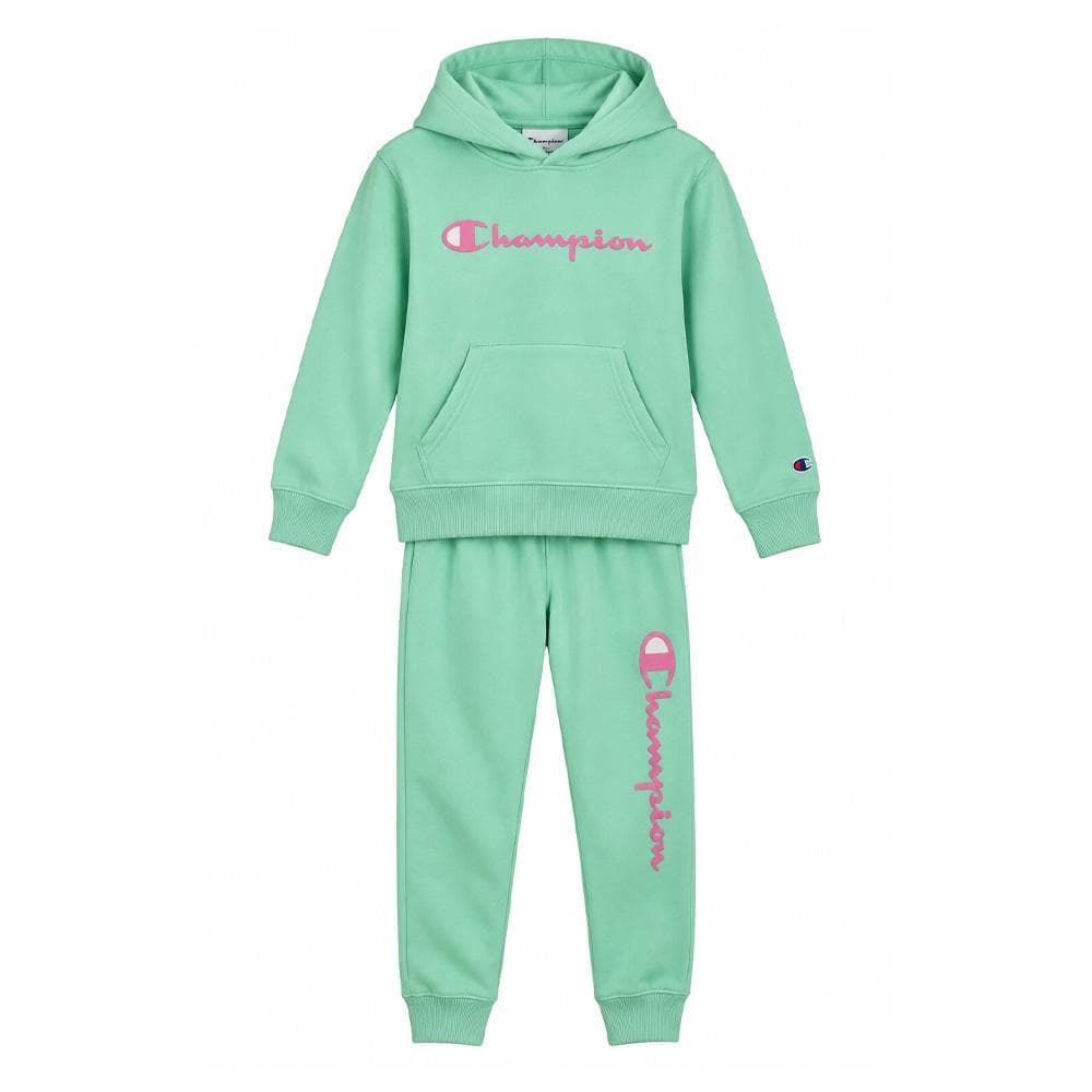 Ensemble Vert D’Eau Enfant Champion Hoodie 1