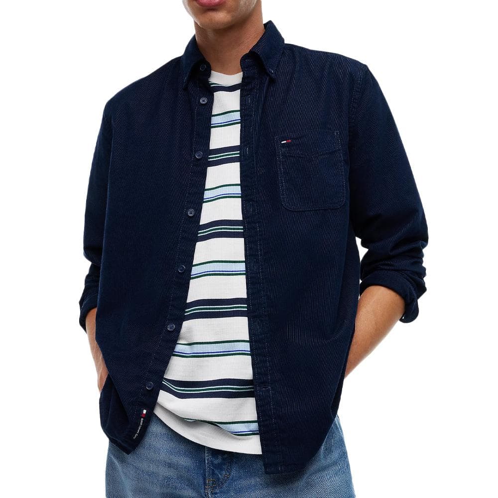 Chemise Marine Foncé Homme Tommy Hilfiger Baby 1