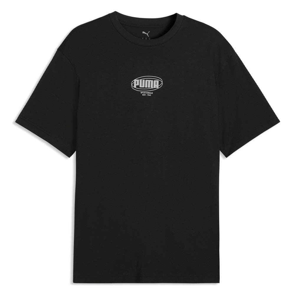 T-Shirt Noir Homme Puma Relaxed 1