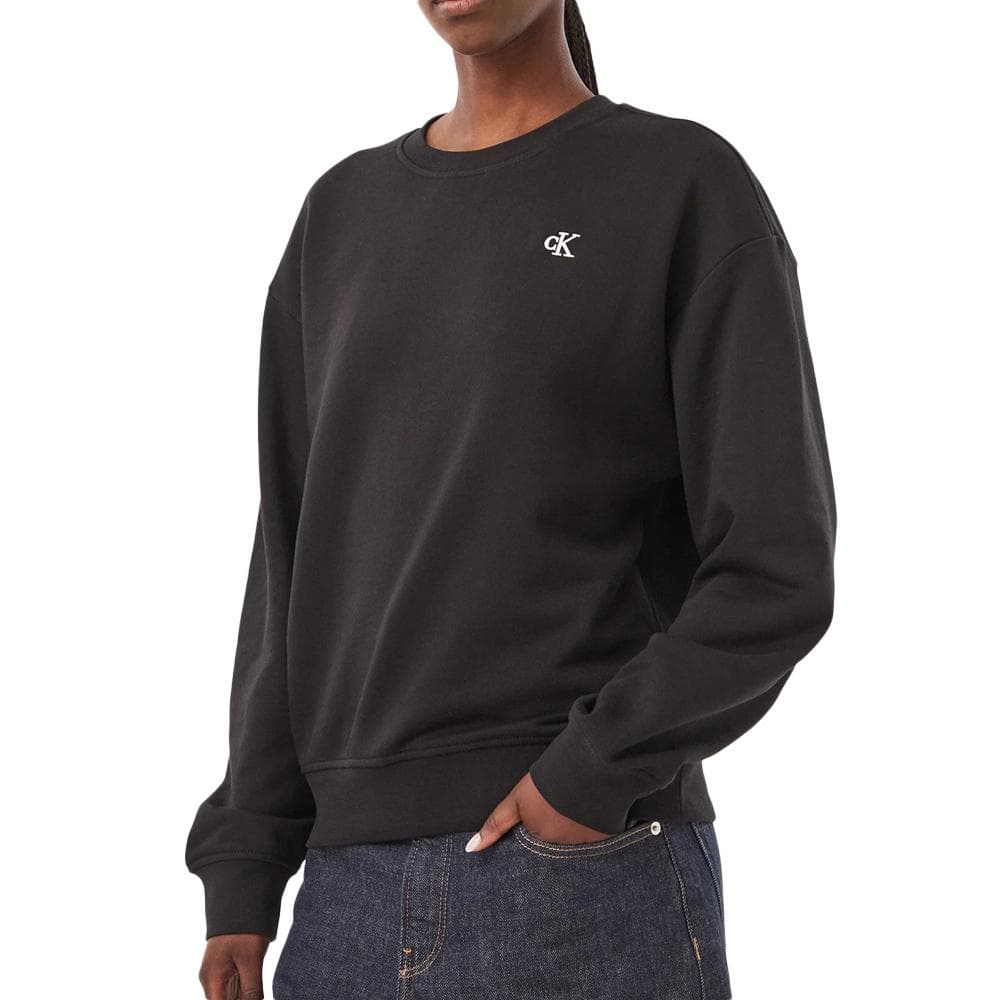 Sweat Noir Femme Calvin Klein Jeans Monogram 1