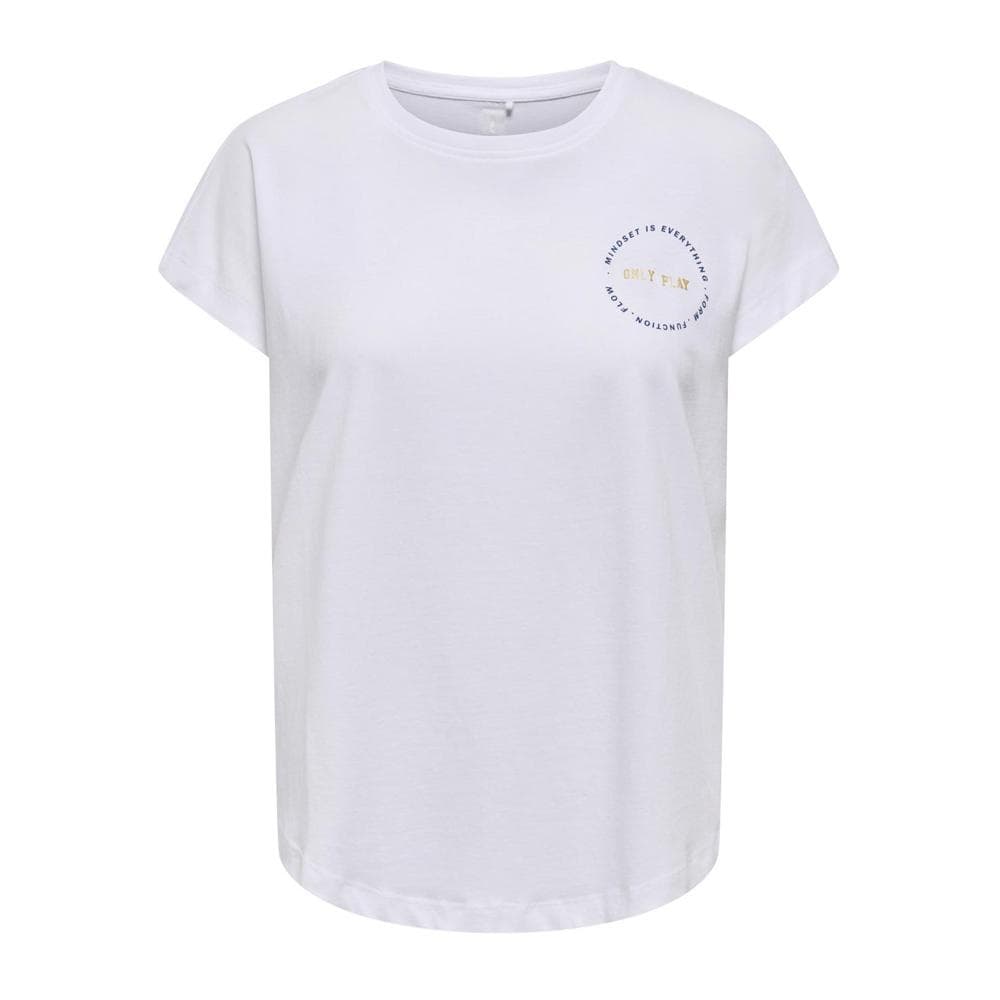 T-Shirt Blanc Femme ONLY PLAY Save Loose 1
