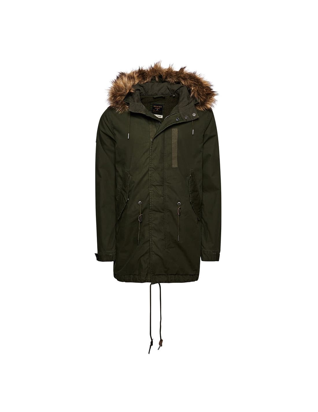 Veste parka vintage militaire SUPERDRY en fausse fourrure 3