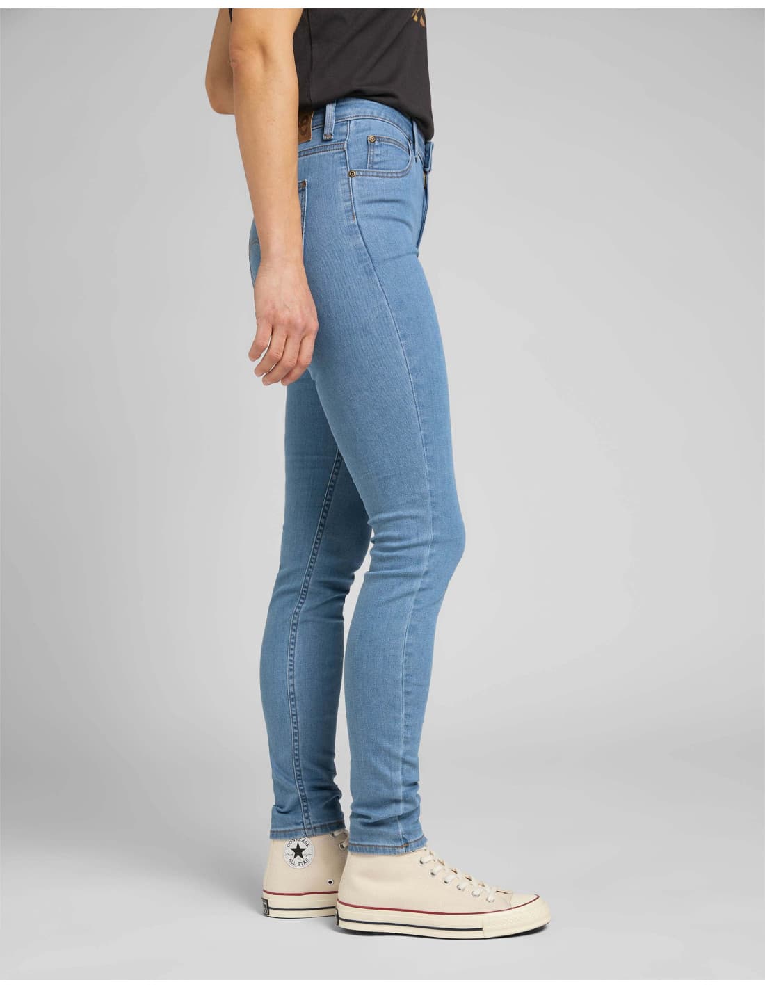 Pantalon en denim LEE Scarlett taille haute 2