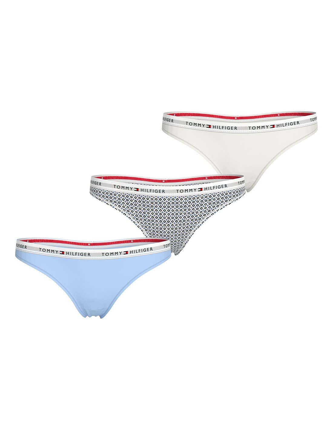TOMMY HILFIGER UW0UW05530 - Lot de 3 tongs 1