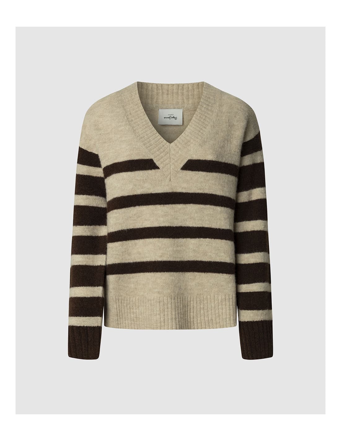 PEPE JEANS Pull en maille à rayures Cecil 1