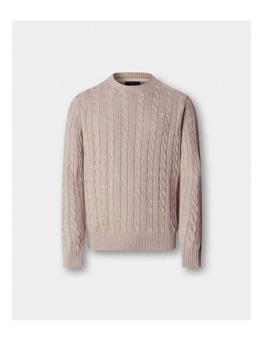 Pull HACKETT en coton à torsades - Col rond 2