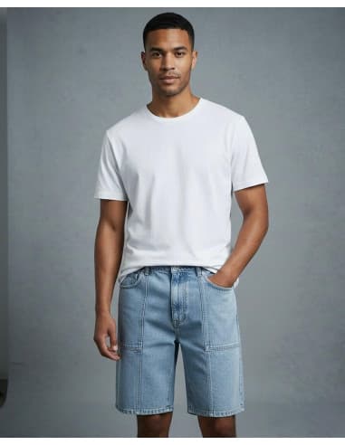 CALVIN KLEIN LV04RF907G - Short en jean 1