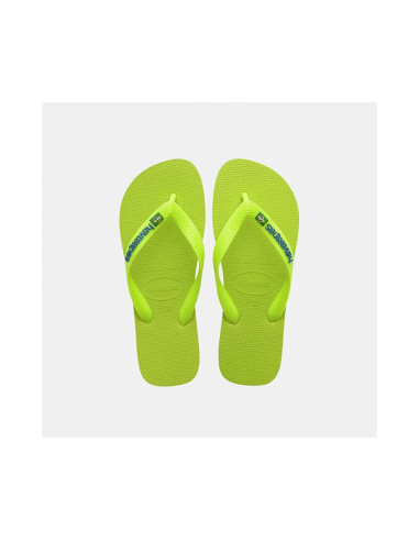HAVAIANAS Logo Brésil Néon - Tongs 1