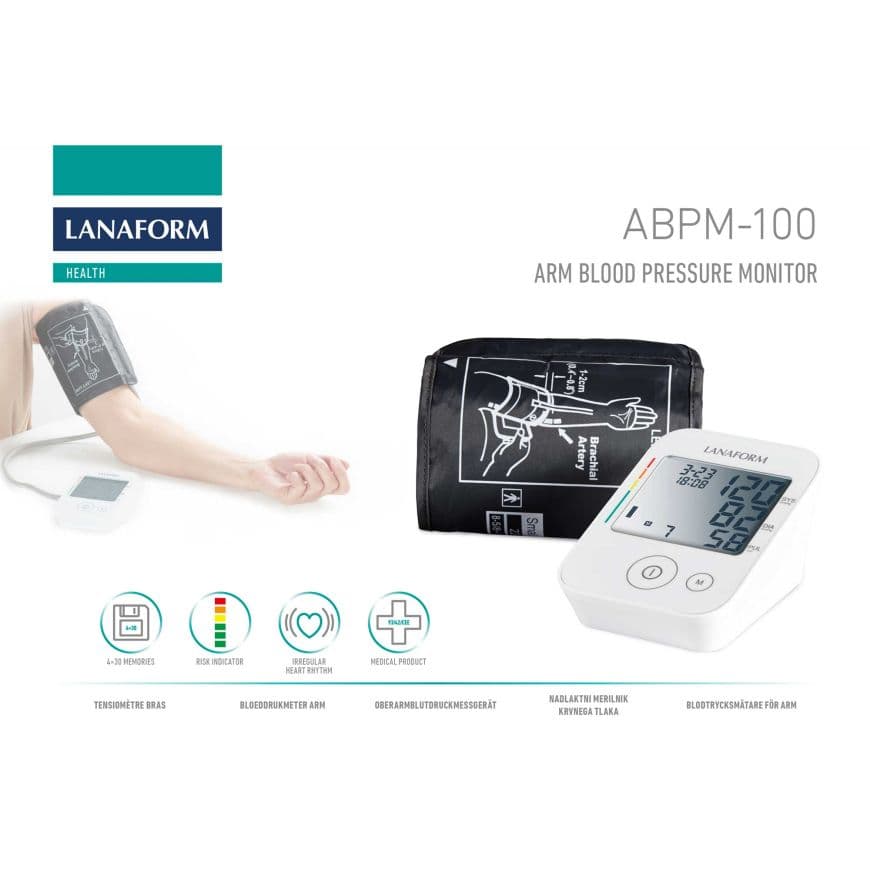 LANAFORM BLOOD PRESSURE MONITOR ARM ABPM100 5