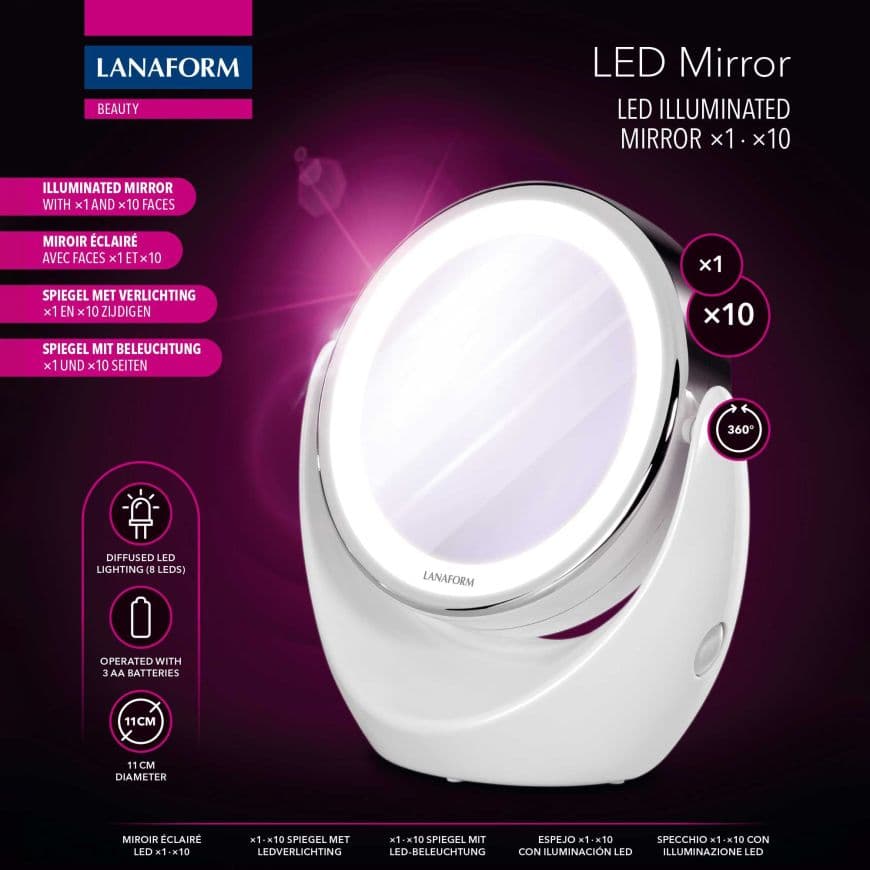 LANAFORM LED MIRROR 10X 5